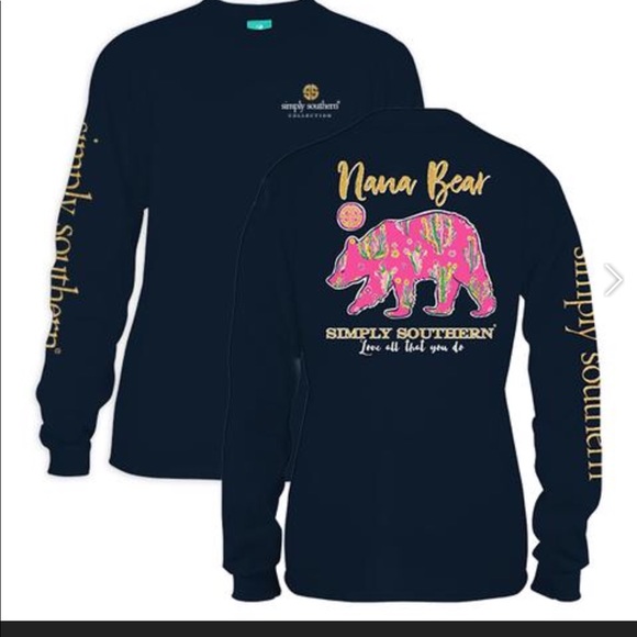 Simply Southern Tops - (Simply southern) NANA bear shirt